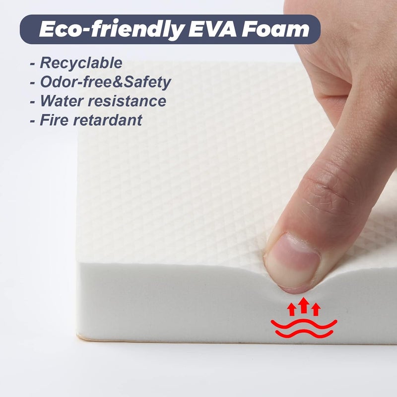 GameXcel Garage Wall Protector Car Door Protectors Garage Guards Bumpers EVA Foam Thick Water Resistance Self Adhesive Garage Wall Pad for Car Doors Anti-Collision Garage Wall Protect,4 Pack White - Image 4